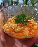 Овощное рагу с кабачком и баклажаном в мультиварке