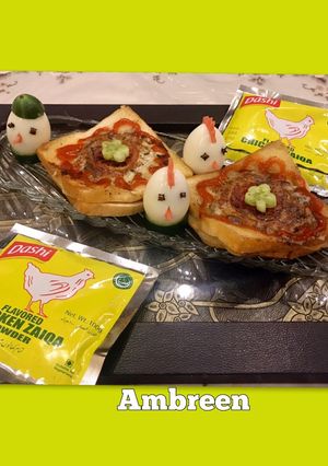 A picture of Chicken kabab cheese sandwich 😋.