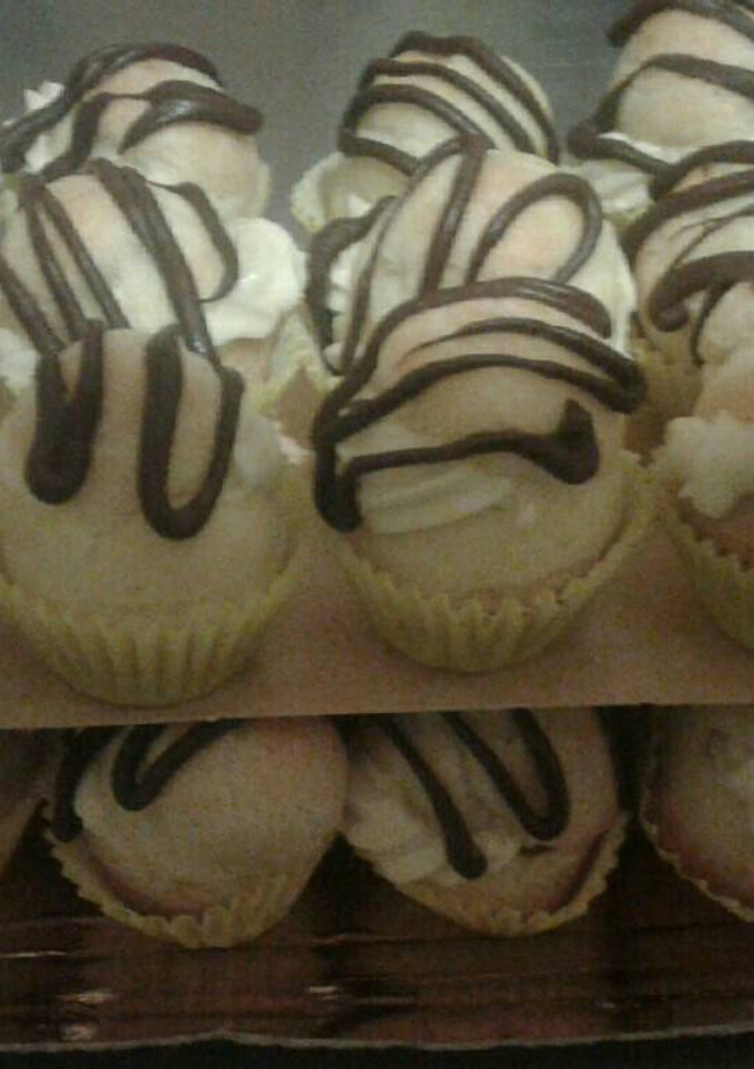 Una foto de Profiteroles rellenos con crema mousseline