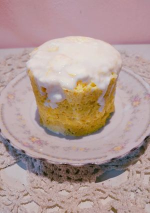 Una foto de Budín de mandarina en taza