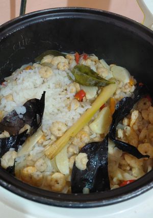 Foto resep Nasi Liwet Udang Rice Cooker