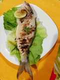 Pesce Vope o Boga alla Piastra con Salsa Vinaigrette