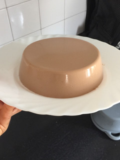 Una foto de Flan exquisito de proteína whey y avena