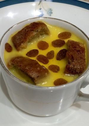 A picture of Diet custard with diet cake.