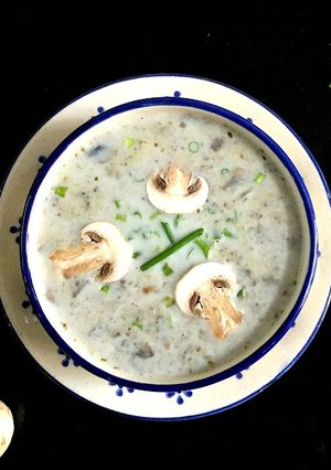 A picture of Creamy Mushroom Soup.