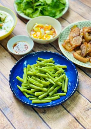 Hình của món Đậu Cô Ve Luộc.