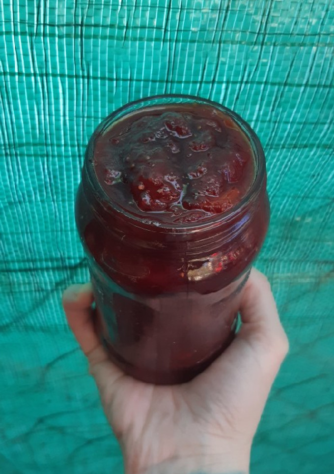Una foto de Mermelada de Frutillas, Naranja y Manzana