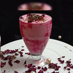 A picture of Rose Gulkand mousse.