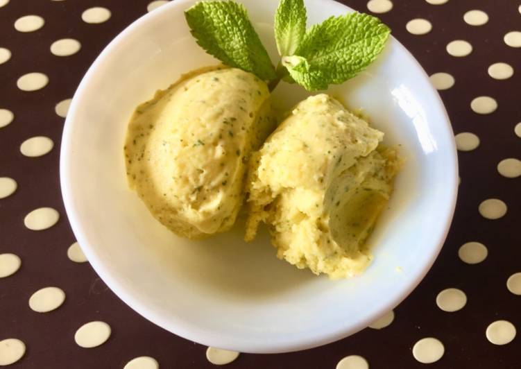 How to Make Speedy Mango mint Sorbet