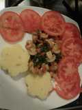 Polenta con champiñones