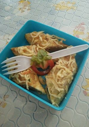 Foto resep Omelette Double Sausage