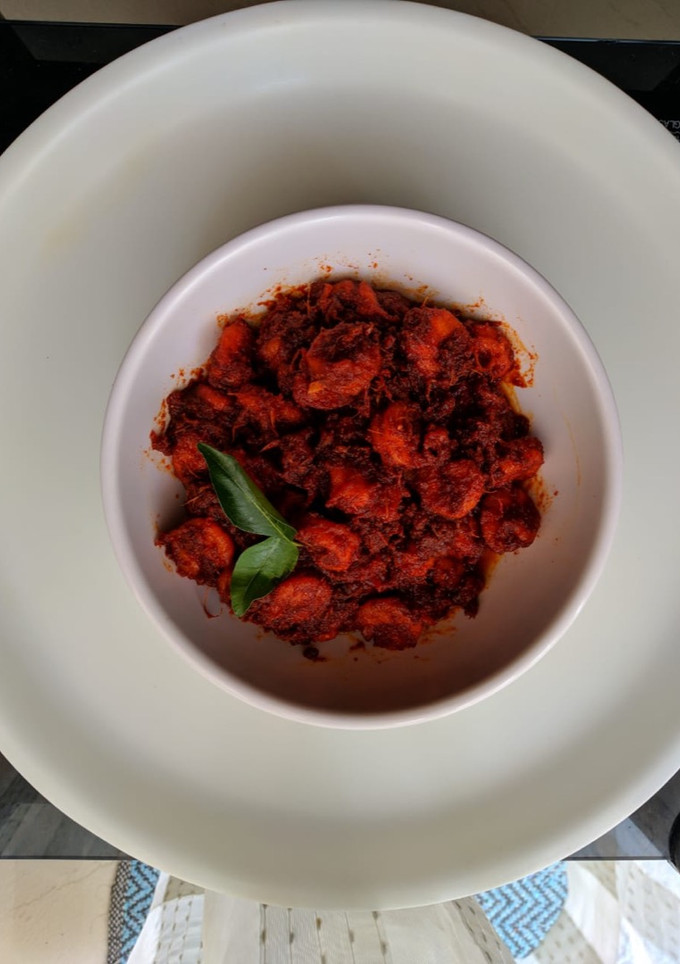 காரசாரமான இறால் மிளகு வறுவல் செய்முறை முக்கிய புகைப்படம்