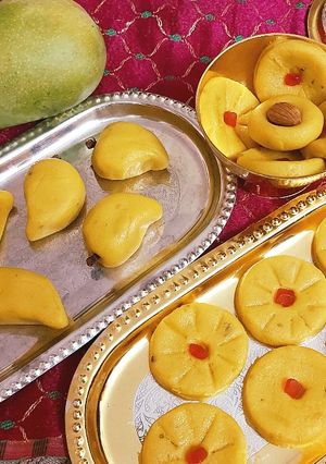 A picture of Mango Peda.