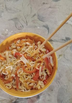 Φωτογραφία της συνταγής Noodles pad thai 🎎⛩️