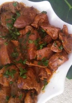صورة لوصفة كبد الدجاج مشرملة