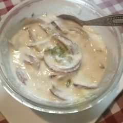Mint onion raita A picture of Mint onion raita.