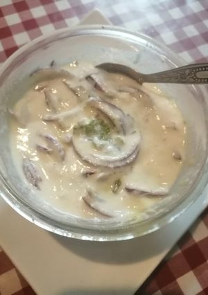 A picture of Mint onion raita.