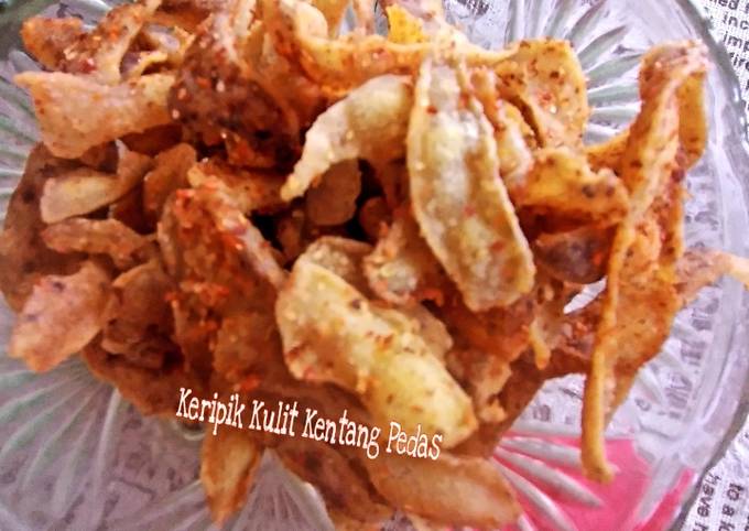 Resep Keripik Kulit Kentang Pedas Oleh Dapur Esmo Cookpad