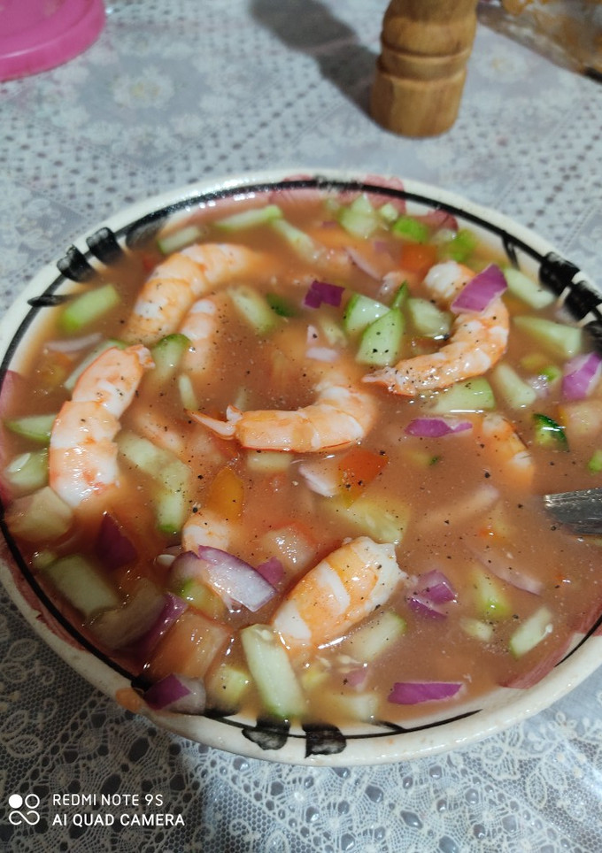 Una foto de Cóctel de camarón dieta light fit