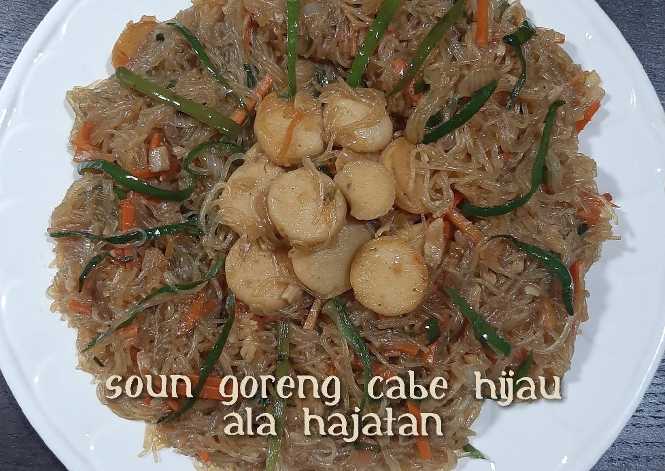 Soun Goreng Cabe Hijau ala Hajatan