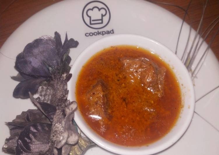 Simple Way to Prepare Award-winning Beef kaju qorma