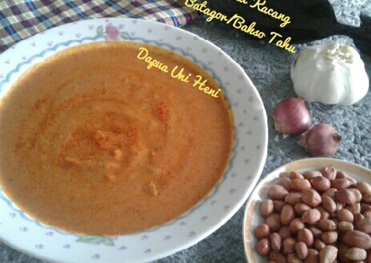 Resep Sambal Kacang Batagor/Bakso Tahu, Bikin Ngiler