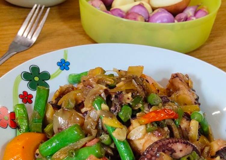 Cara buat Gurita Masak Teriyaki Pedas yang Menggugah Selera