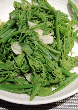 A picture of Chayote Tops.