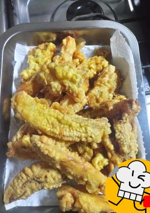 Una foto de Papas fritas rebozadas y crujientes