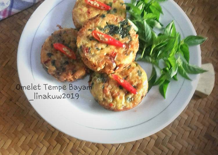 Omelet Tempe Bayam