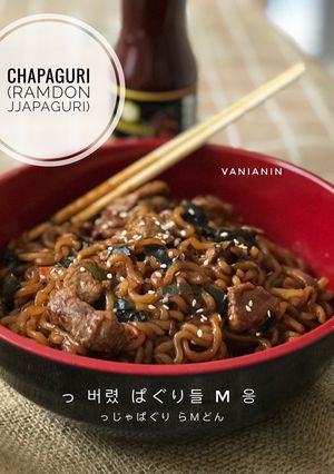 Foto resep Chapaguri (Ramdon) ala Parasite movie