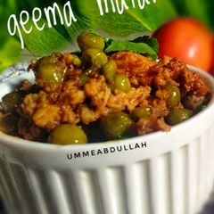 A picture of Qeema matar.