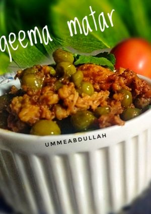 A picture of Qeema matar.