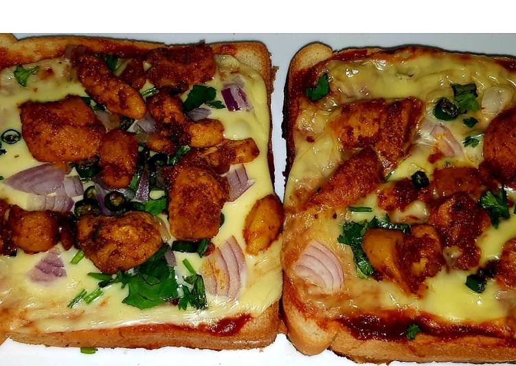 Chicken Bread pizza