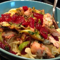 A picture of Winter Vegetables & Noodles.
