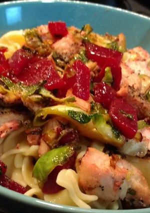A picture of Winter Vegetables & Noodles.