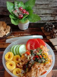 Foto resep Rice Bowl Ayam Geprek Sambal Matah