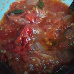 A picture of Sambal Pecel lele.
