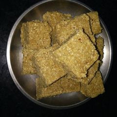 A picture of Jaggery or til ki katli.