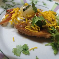 A picture of One Bite Tikka chaat.