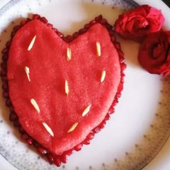 A picture of Valentines semolina halwa.