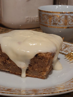 A picture of Banana Nut Cake With Cream Cheese Frosting.