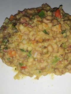 A picture of Stir Fried Veggie Honey Beans.