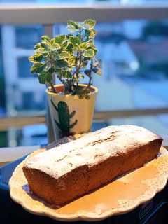 Una foto de Budín integral de Bananas y pera (sin batidora)