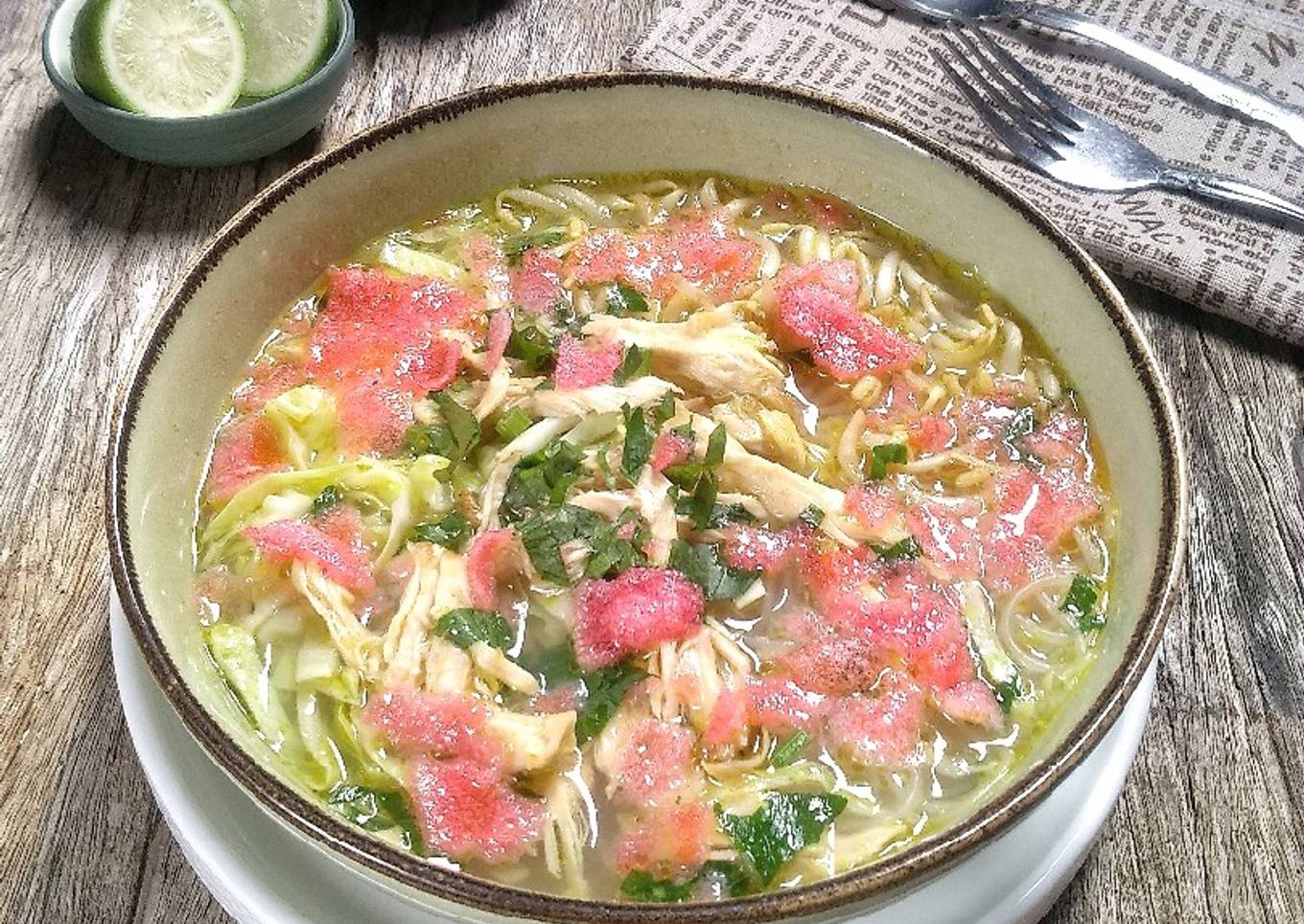 Soto ayam kampung bening