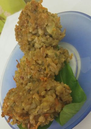 Una foto de Croquetas de arroz yamaní al horno!