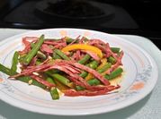 A picture of french beans green beans