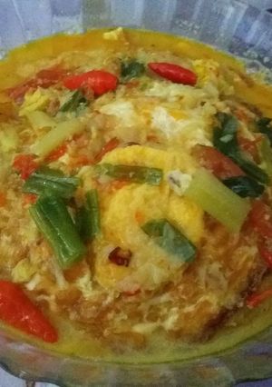Foto resep Telur ceplok kuah pedas