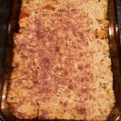 A picture of Keto chicken pie.