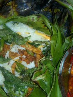 Foto resep Nasi bakar teri medan